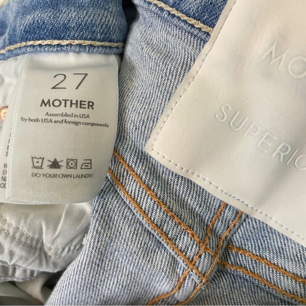 MOTHER Superior The Thrasher Skimp Jeans Let Them Eat Cake Sz 27 - Picture 10 of 11